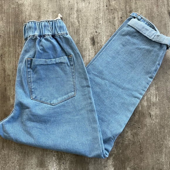 Light Blue Denim Joggers - Picture 2 of 2